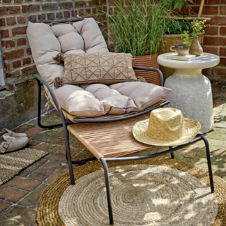 Bloomingville, Boel lamamistool jalatoega, naturaalne, metall