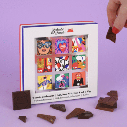 Le Chocolat des Francais - Art / Karbis 9 orgaanilist šokolaadi (45g) - Image 2