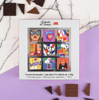 Le Chocolat des Francais - Art / Karbis 9 orgaanilist šokolaadi (45g) - Image 3