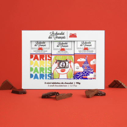 Le Chocolat des Francais - Karbis 3 väikest mahešokolaadibatooni (90g)