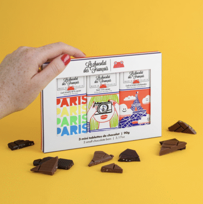 Le Chocolat des Francais - Karbis 3 väikest mahešokolaadibatooni (90g) - Image 2