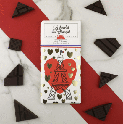 Le Chocolat des Francais - Tour eiffel nuage/ 80g, piim 41% mandlitega - Image 2