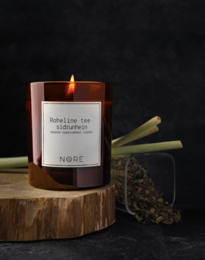 Nore küünal – Roheline tee-sidrunhein 220g