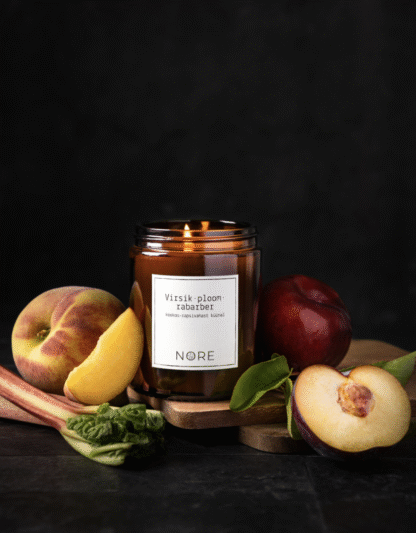 Nore küünal – Virsik-ploom-rabarber