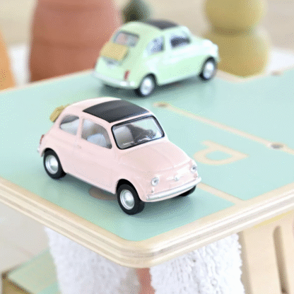 NOREV mudelauto, Fiat 500 F 1965 Light Pink Jet-car 1:43 - Image 2