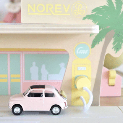 NOREV mudelauto, Fiat 500 F 1965 Light Pink Jet-car 1:43