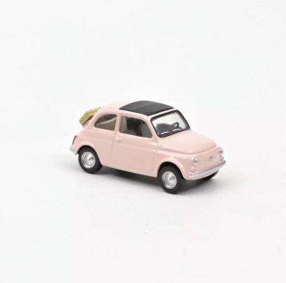 NOREV mudelauto, Fiat 500 F 1965 Light Pink Jet-car 1:43 - Image 3