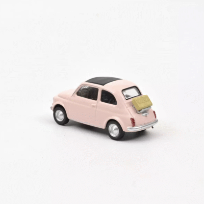 NOREV mudelauto, Fiat 500 F 1965 Light Pink Jet-car 1:43 - Image 4