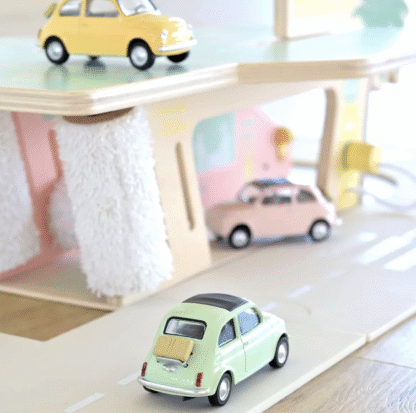 NOREV mudelauto, Fiat 500 F 1965 Light Green Jet-car 1:43 - Image 3