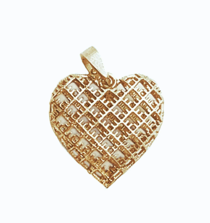 KiRiVOO kullatud kaelakee ripats, 3D GOOD HEART - Image 3