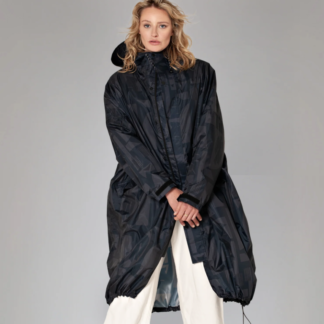 Rainkiss vihmamantel - Black Polka