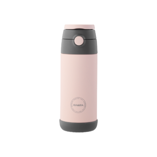 AYA&IDA - laste joogipudel kõrrega, Soft Rose, 350ml