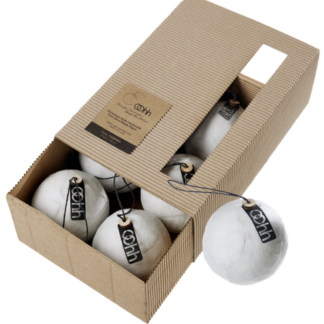 Lübech Living - Jõuluehted, 6tk karbis, valge