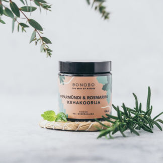Bonobo - Kehakoorija, Piparmündi & rosmariini, toidab ja värskendab, 120ml