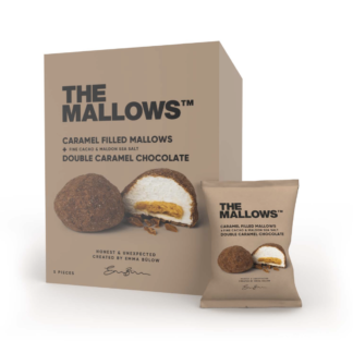 The Mallows Karamellitäidisega vahukommid, kakao ja maldon soolaga, 90g