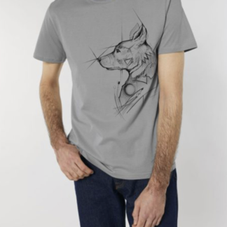 LUCY - T-särk hundiga, (hall) unisex