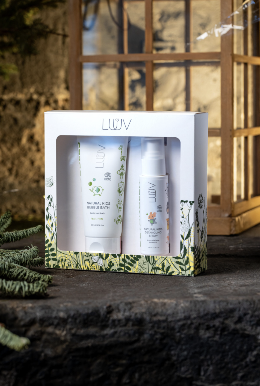 LUUV Laste lemmik pusapalsam ja vannivaht kinkekomplektis