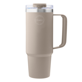 AYA&IDA - Termo joogipudel kõrrega, Creamy Beige, 885ml