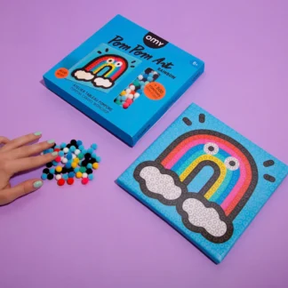 OMY - Pom Pom kunstiteos, Rainbow