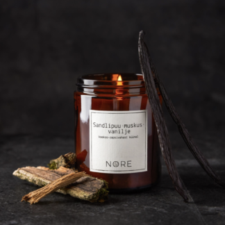 NORE küünal - Sandlipuu-muskus-vanilje, 150g