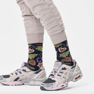 HAPPY SOCKS - Navy Gingerbread Cookie, 36-40