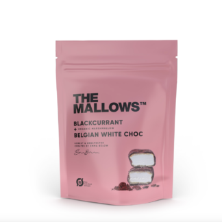 The Mallows - Vahukommid mustsõstra ja valge šokolaadiga, 90g
