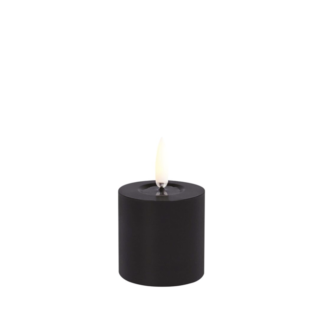 Uyuni Lighting - LED küünal, Melted Pillar H4,5 cm, Plain Black