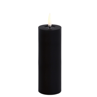 Uyuni Lighting - LED küünal, Melted Pillar H14,5 cm, Plain Black