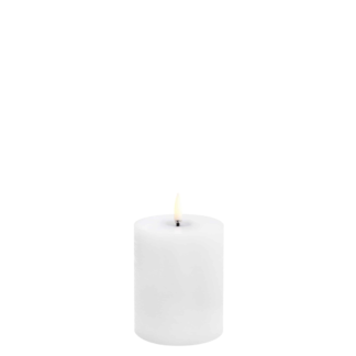 Uyuni Lighting - LED küünal, Melted Pillar H10,1 cm, Nordic White