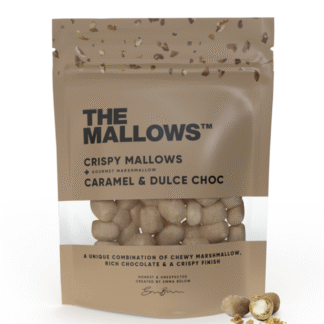 The Mallows - krõmpsuvad vahukommid karamelli ja dulce šokolaadiga, 90g