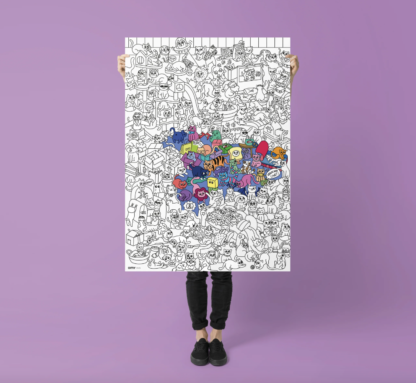 OMY - hiiglaslik värviplakat, KITTY - Image 2