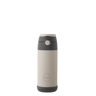 AYA&IDA – laste joogipudel kõrrega, Cream Beige, 350ml