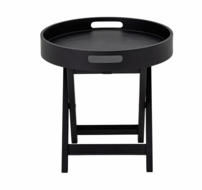 Bloomingville kohvilaud, Tray Table, Black, Rubberwood - Image 4