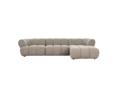 Pole To Pole – Diivan, Sofa New York 4-seater (Right Lounge) Sand Boucle