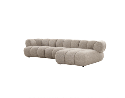 Pole To Pole – Diivan, Sofa New York 4-seater (Right Lounge) Sand Boucle - Image 2