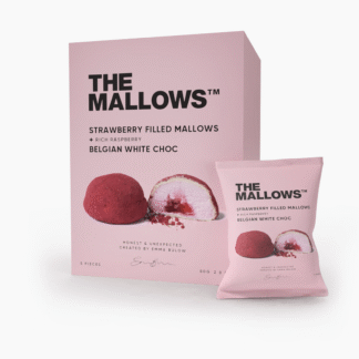 The Mallows maasikatäidisega vahukommid, rikkaliku vaarikaga