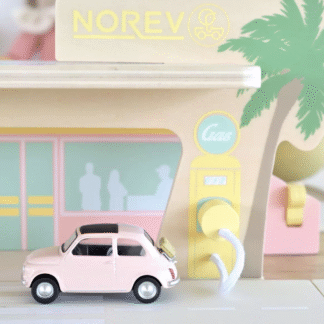 NOREV mudelauto, Fiat 500 F 1965 Light Pink Jet-car 1:43