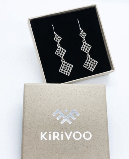 KiRiVOO hõbe kõrvarõngad, 2D LONG - Image 2