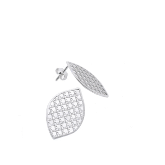 KiRiVOO hõbedast kõrvarõngad, DIAMOND LEAF