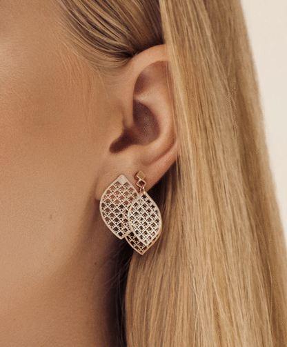 KiRiVOO hõbedast kõrvarõngad, DIAMOND LEAF - Image 2