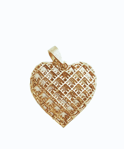 KiRiVOO kullatud kaelakee ripats, 3D GOOD HEART