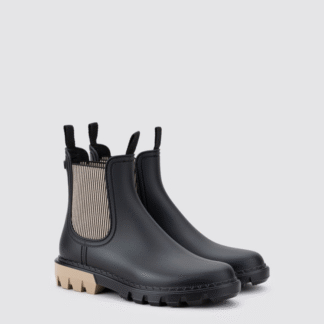 IGOR kummiksaapad, ROCK black/beige