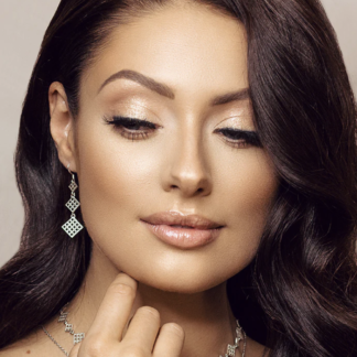 KiRiVOO hõbe kõrvarõngad, 2D LONG