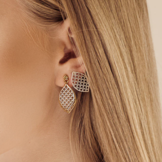 KiRiVOO kullatud kõrvarõngad, LEAF 4x6