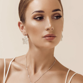 KiRiVOO hõbedast kaelakee ripats, FLOWER