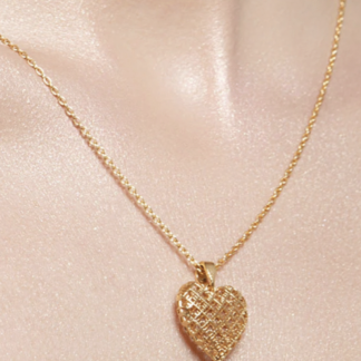 KiRiVOO kullatud kaelakee ripats, 3D GOOD HEART