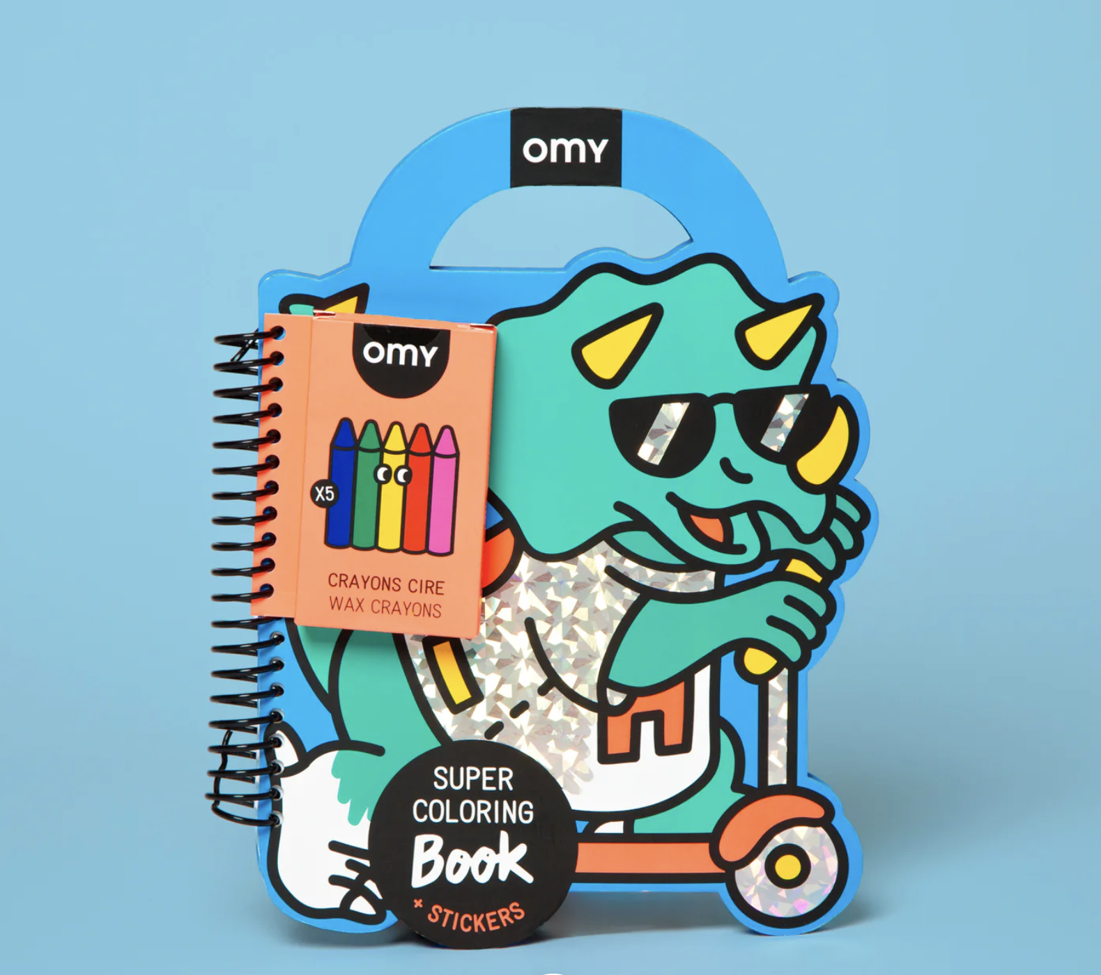 OMY Värvi-ja kleepimise raamat, Dino