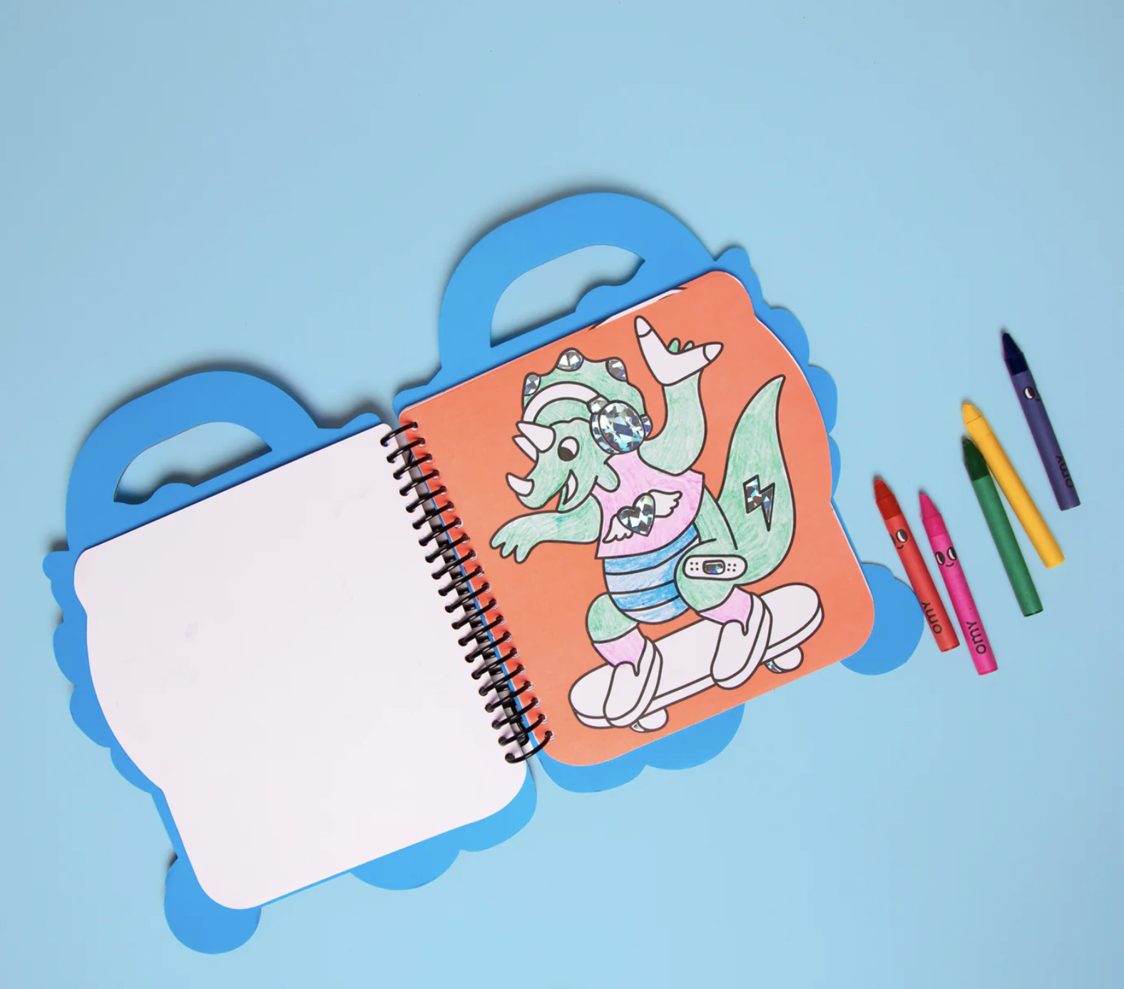 OMY Värvi-ja kleepimise raamat, Dino - Image 2