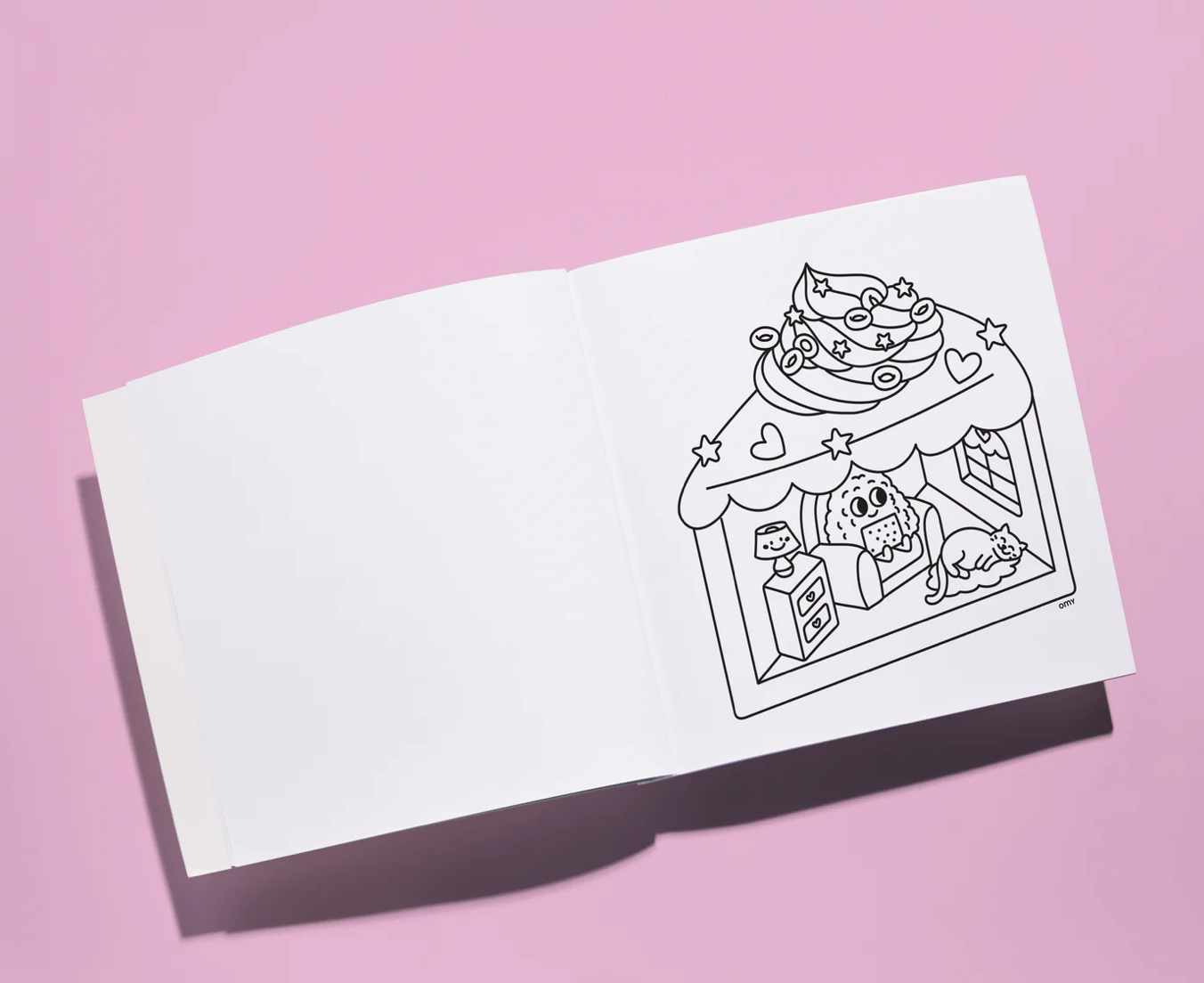 OMY Värviraamat, Kawaii - Image 2