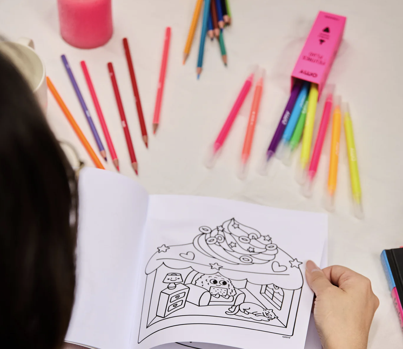 OMY Värviraamat, Kawaii - Image 3